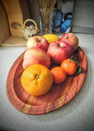 Тарілка овальна для фруктів3 фото