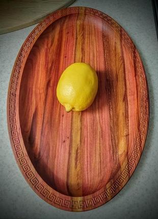 Тарелка овальная для фруктов.2 фото