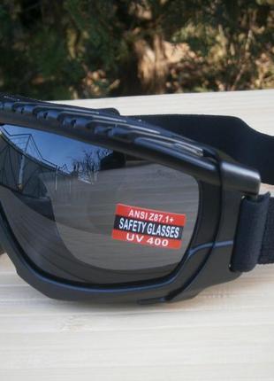 Маска захисна балістична ballistech-1 global vision anti-fog чорна
