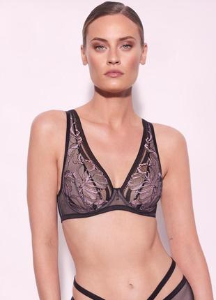 Бюстгальтер alles glossy iris m bralette1 фото