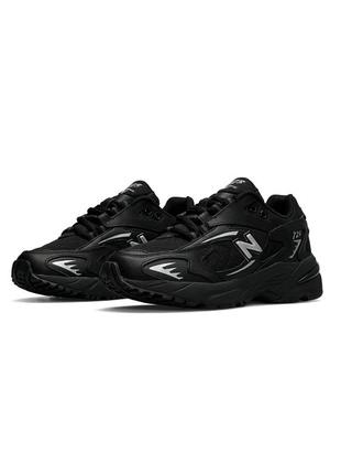 Женские кроссовки new balance 725 all black silver