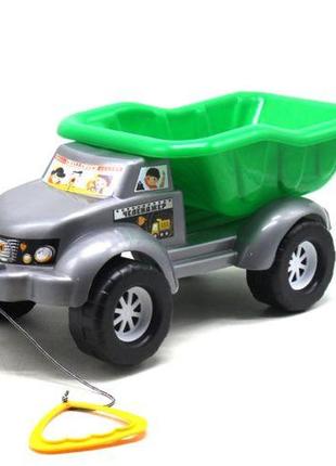 Самоскид на колесах "челленджер" сірий+зелений [tsi206882-тsі]1 фото