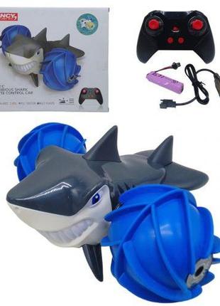Трюкач-амфібія машинка на радіокеруванні акула сіра [tsi233709-тsі]1 фото