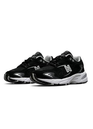 Женские кроссовки new balance 725 black white silver