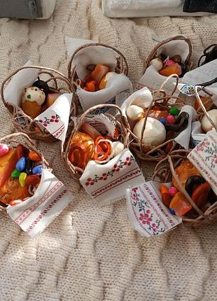 Великодній набір. підсвічник українська піч. +в подарунок великодній кошик