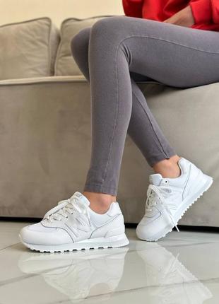 Жіночі кросівки new balance 574 white