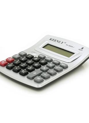 Калькулятор офисный keenly kk-800a-1, 27 кнопок, размеры 140*110*30мм, silver, box
