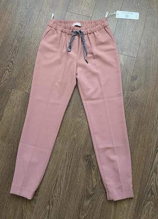 Sale🌸 брюки рожеві костюмні класичні весна літо штани рожеві