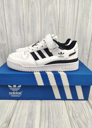 Кросівки adidas smith forum low white black