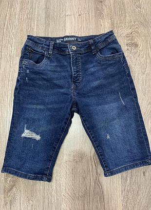 Джинсові шорти на хлопчика 13-14 років (164 см)