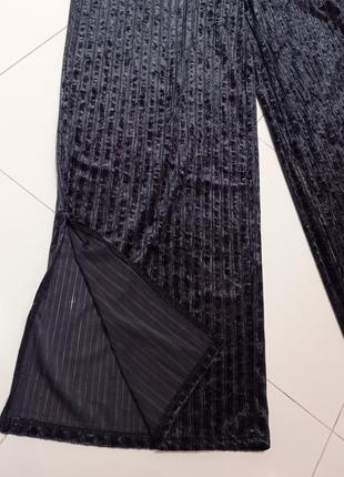 Стильные бархатные штаны палаццо тренд 2020-20217 фото
