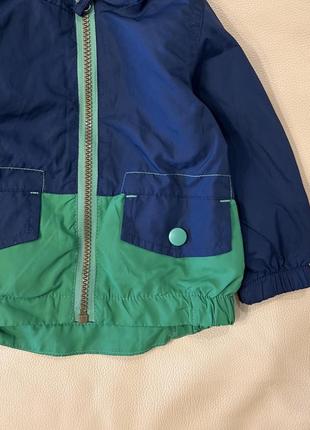 Ветровка на коттоновой подкладке, куртка тонка 6-9 мес рост 68-74 стан идеален9 фото
