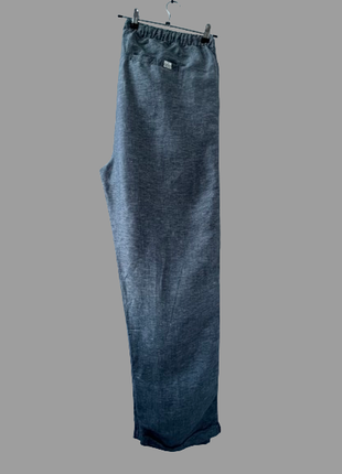 Льняные брюки на резинке большого размера, германия, серые 58-62 новые2 фото
