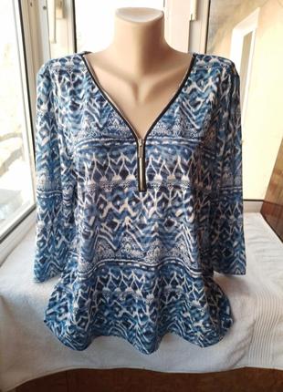 Коттоновая блуза блузка большого размера3 фото