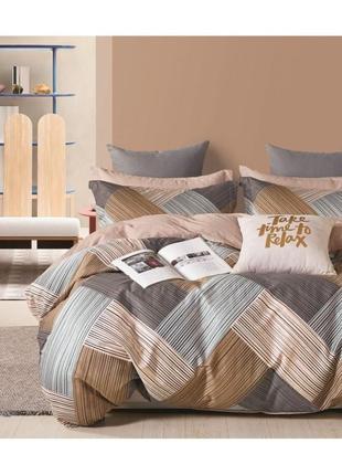 Натуральная хлопковая постель из качественной бязи голд люкс качества бежевая серая коричневая комплект постили