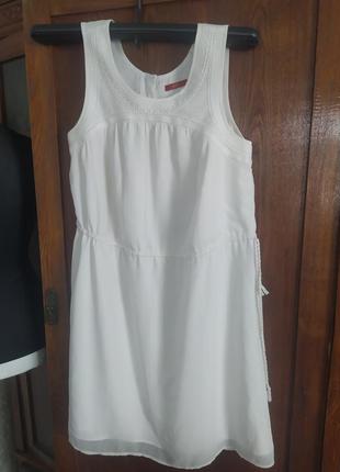 Платье платье белое шифоновое