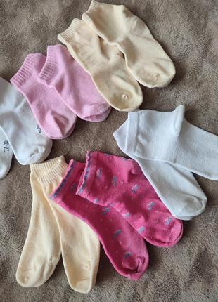Шкарпетки на дівчину 4-5 років. носочки дитячі2 фото