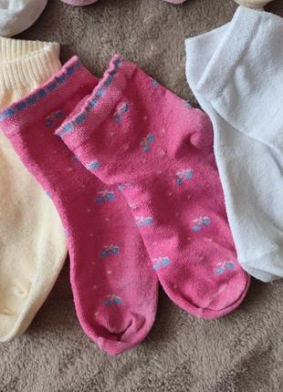 Шкарпетки на дівчину 4-5 років. носочки дитячі3 фото