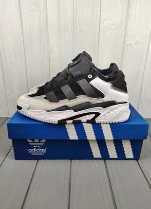 Кроссовки adidas niteball black white
