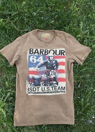 Винтажная футболка barbour