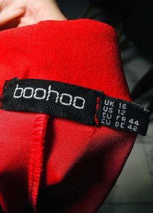 Красный жакет без застёжек классического кроя boohoo 2хл4 фото