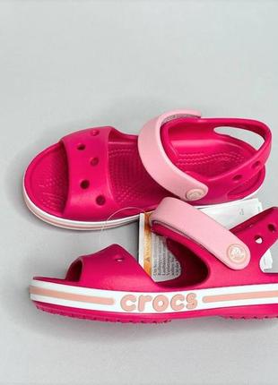 Детские босоножки crocs bayaband crocband, кроксы сандалии crocs размеры 24-35 оригинал6 фото