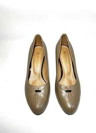 Туфли на каблуке женские натуральная кожа marini 39 р,26 см.4 фото