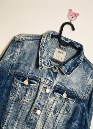 Джинсовая синяя варёная куртка из денима от denim co6 фото