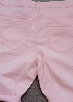 Джинсовые розовые шорты4 фото