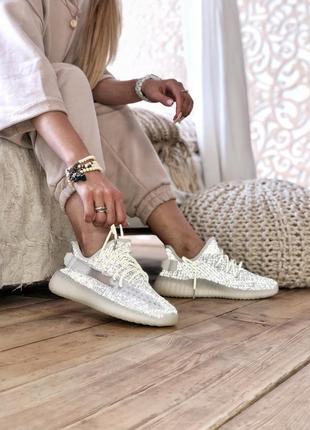 Кроссовки полностью рефлективные  yeezy boost 350 20772 фото