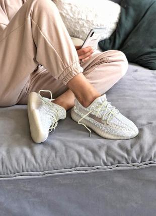 Кроссовки полностью рефлективные  yeezy boost 350 20776 фото