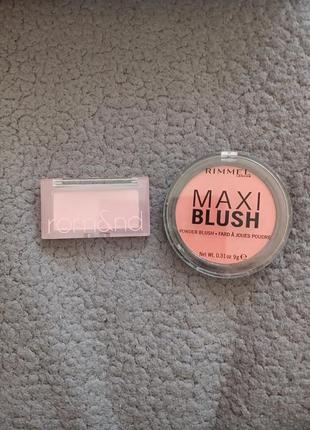 Rom&nd better than cheek vine nude та rimmel maxi blush 001 third base1 фото