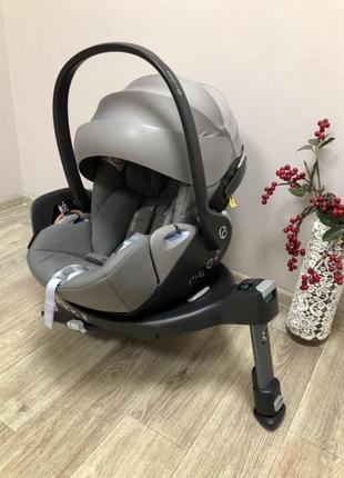 Розкладне автокрісло з поворотною базою cybex cloud zi-size soho grey / plus