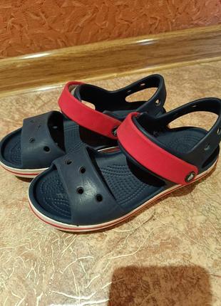 Сандалии босоножки crocs crocband sandal j12 фото