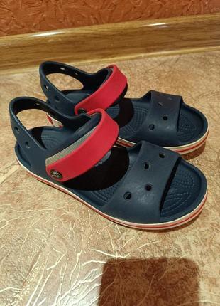 Сандалии босоножки crocs crocband sandal j16 фото