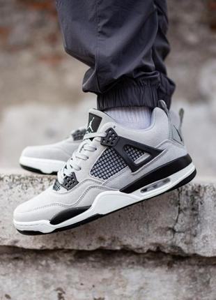 Чоловічі кросівки nike air jordan 4 retro grey6 фото