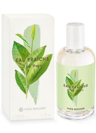 Yves rocher, набор, зелёный чай, туалетная вода, гель для душа, ив роше2 фото