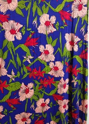 Яскрава максі сукня у квітковий принт #371#3 фото