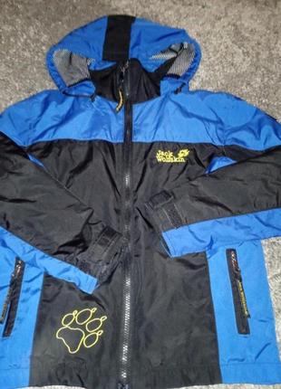Куртка ветровка детская jack wolfskin размер 134-996