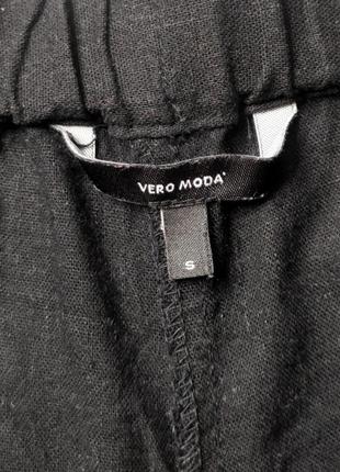 Шорты женские короткие черные лен от бренда vero moda s5 фото