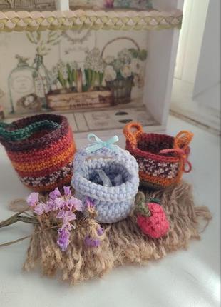 Кошики міні корзинки handmade