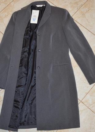 Брендовый серый удлиненный пиджак жакет с карманами next гонконг купро этикетка8 фото