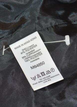 Брендовый серый удлиненный пиджак жакет с карманами next гонконг купро этикетка4 фото
