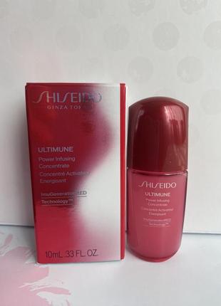 Антивіковий концентрат для обличчя shiseido ultimune power infusing concentrate