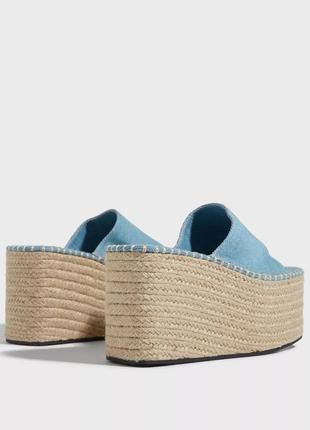 Новые босоножки мюле на танкетке summer feels mule bl&lt;unk&gt; nelly2 фото