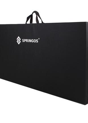 Мат гимнастический складной springos 240 x 120 x 5 cм fa0065 black9 фото