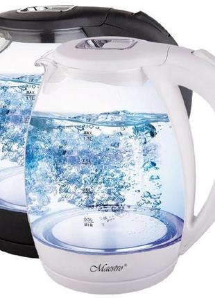 Электрочайник maestro mr-061 стекло черный