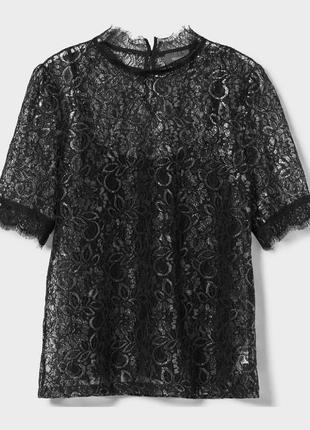 Брендовая кружевная блуза с майкой c&a германия этикетка4 фото