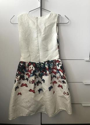 Нове коктейльне плаття з попліну з візерунком і принтом метелики crfs5 фото