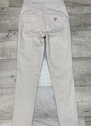 Бежевые брюки, штаны guess, р. xxs-xs6 фото